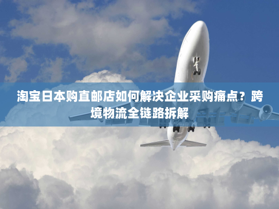 淘宝日本购直邮店如何解决企业采购痛点？跨境物流全链路拆解