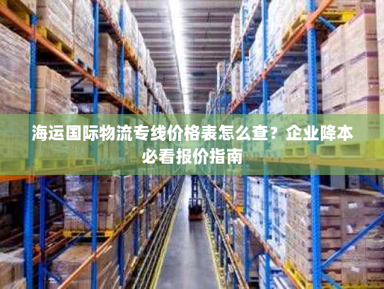 海运国际物流专线价格表怎么查？企业降本必看报价指南