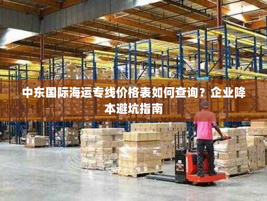 中东国际海运专线价格表如何查询？企业降本避坑指南