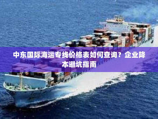 中东国际海运专线价格表如何查询？企业降本避坑指南