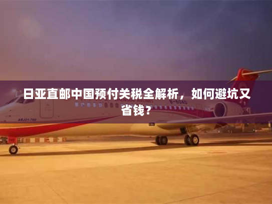 日亚直邮中国预付关税全解析,如何避坑又省钱? 日亚直邮中国预付关税全解析,如何避坑又省钱?