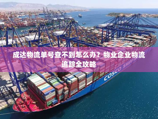 成达物流单号查不到怎么办?物业企业物流追踪全攻略 成达物流单号查不到怎么办?物业企业物流追踪全攻略
