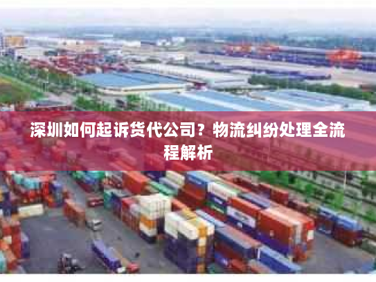 深圳如何起诉货代公司?物流纠纷处理全流程解析 深圳如何起诉货代公司?物流纠纷处理全流程解析