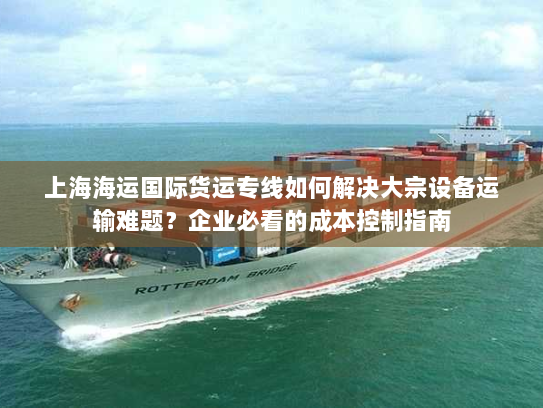 上海海运国际货运专线如何解决大宗设备运输难题？企业必看的成本控制指南