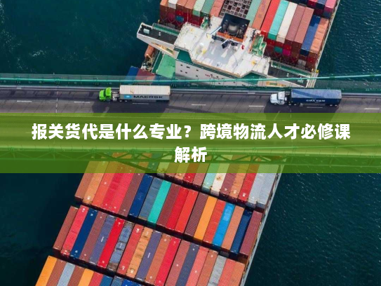 报关货代是什么专业?跨境物流人才必修课解析 报关货代是什么专业?跨境物流人才必修课解析