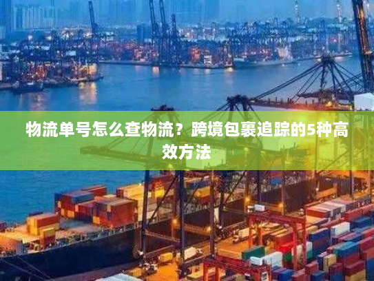 物流单号怎么查物流?跨境包裹追踪的5种高效方法 物流单号怎么查物流?跨境包裹追踪的5种高效方法