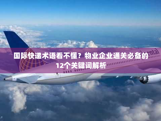 国际快递术语看不懂？物业企业通关必备的12个关键词解析