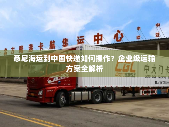 悉尼海运到中国快递如何操作?企业级运输方案全解析 悉尼海运到中国快递如何操作?企业级运输方案全解析