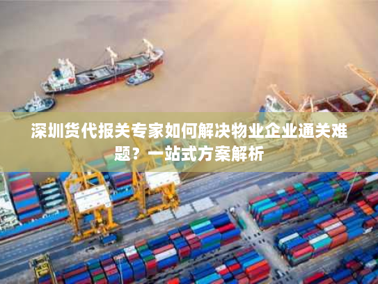 深圳货代报关专家如何解决物业企业通关难题？一站式方案解析