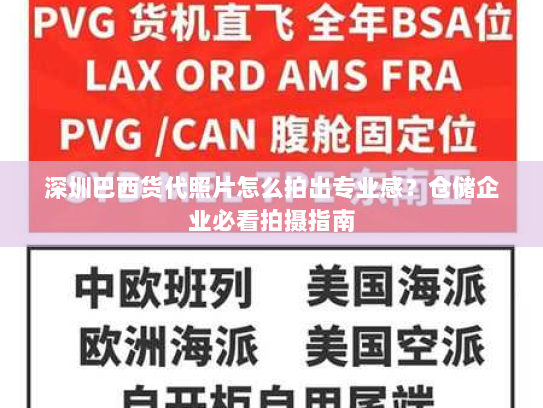 深圳巴西货代照片怎么拍出专业感?仓储企业必看拍摄指南 深圳巴西货代照片怎么拍出专业感?仓储企业必看拍摄指南