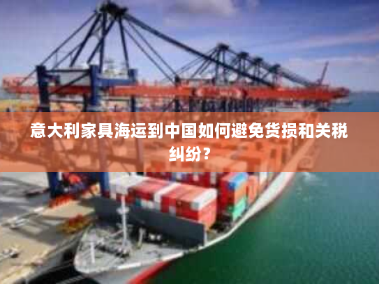 意大利家具海运到中国如何避免货损和关税纠纷？