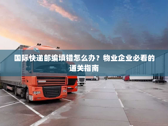 国际快递邮编填错怎么办?物业企业必看的通关指南 国际快递邮编填错怎么办?物业企业必看的通关指南
