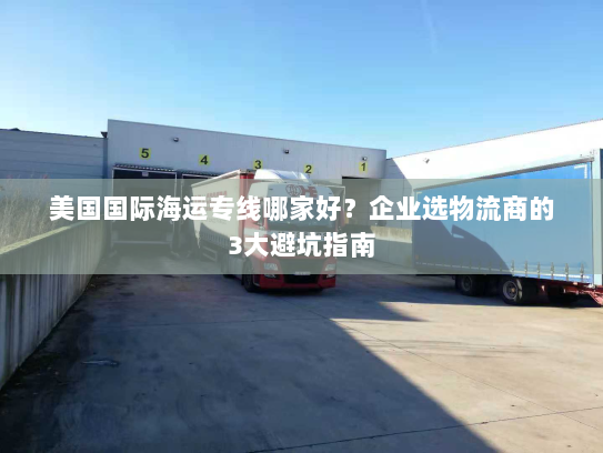 美国国际海运专线哪家好？企业选物流商的3大避坑指南