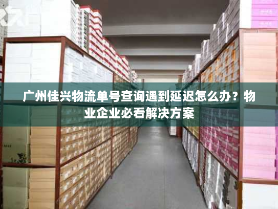 广州佳兴物流单号查询遇到延迟怎么办？物业企业必看解决方案