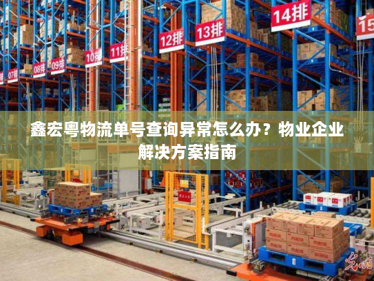 鑫宏粤物流单号查询异常怎么办？物业企业解决方案指南