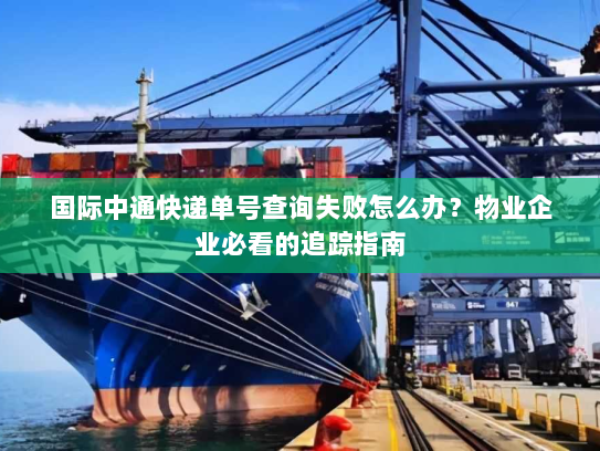 国际中通快递单号查询失败怎么办？物业企业必看的追踪指南