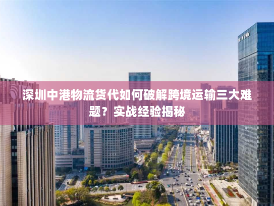 深圳中港物流货代如何破解跨境运输三大难题?实战经验揭秘 深圳中港物流货代如何破解跨境运输三大难题?实战经验揭秘