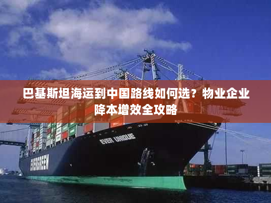 巴基斯坦海运到中国路线如何选?物业企业降本增效全攻略 巴基斯坦海运到中国路线如何选?物业企业降本增效全攻略