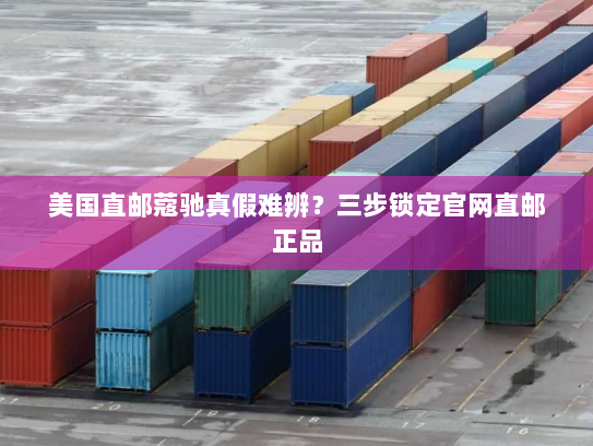 美国直邮蔻驰真假难辨？三步锁定官网直邮正品
