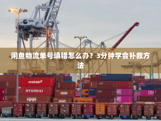 闲鱼物流单号填错怎么办？3分钟学会补救方法