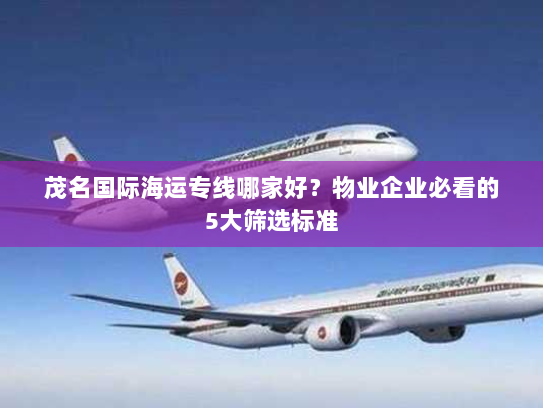 茂名国际海运专线哪家好？物业企业必看的5大筛选标准