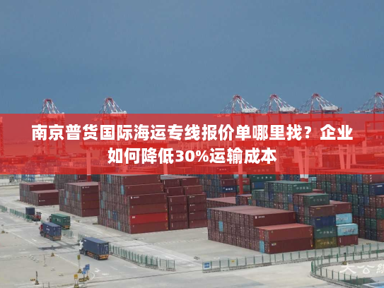 南京普货国际海运专线报价单哪里找？企业如何降低30%运输成本
