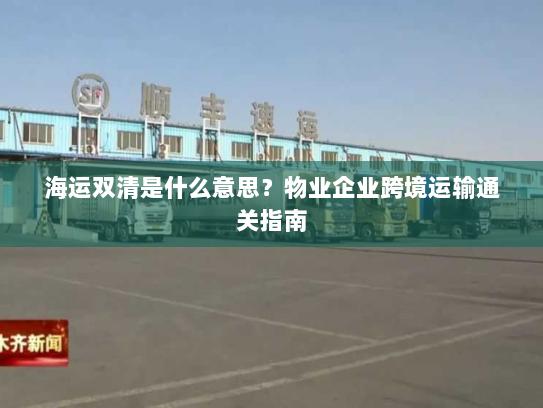 海运双清是什么意思？物业企业跨境运输通关指南