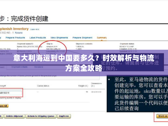 意大利海运到中国要多久？时效解析与物流方案全攻略