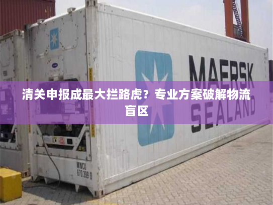 清关申报成最大拦路虎?专业方案破解物流盲区 清关申报成最大拦路虎?专业方案破解物流盲区