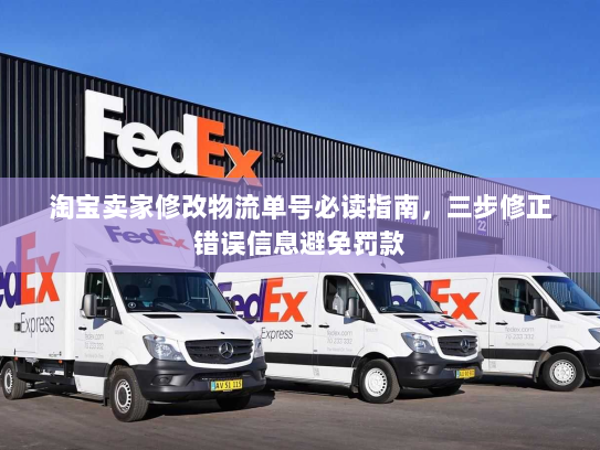 淘宝卖家修改物流单号必读指南，三步修正错误信息避免罚款