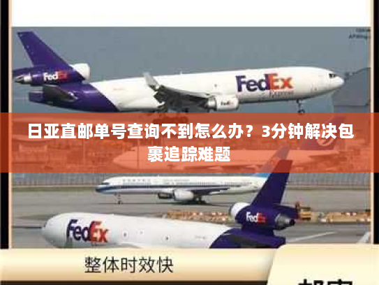 日亚直邮单号查询不到怎么办？3分钟解决包裹追踪难题
