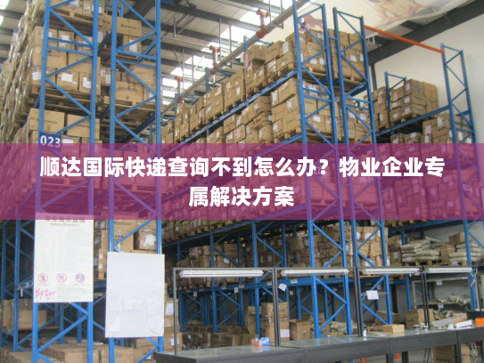 顺达国际快递查询不到怎么办？物业企业专属解决方案