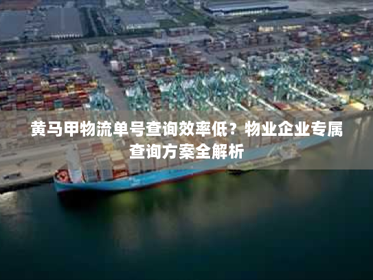 黄马甲物流单号查询效率低?物业企业专属查询方案全解析 黄马甲物流单号查询效率低?物业企业专属查询方案全解析