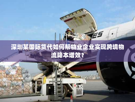 深圳某国际货代如何帮物业企业实现跨境物流降本增效？