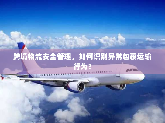跨境物流安全管理，如何识别异常包裹运输行为？