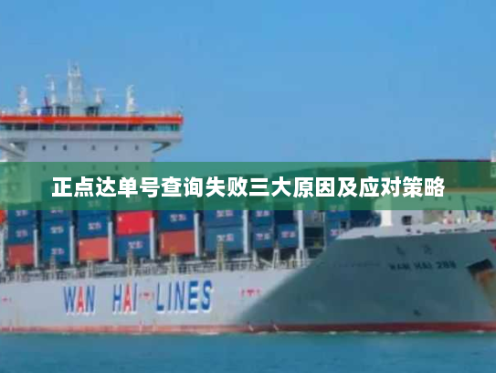 正点达单号查询失败三大原因及应对策略