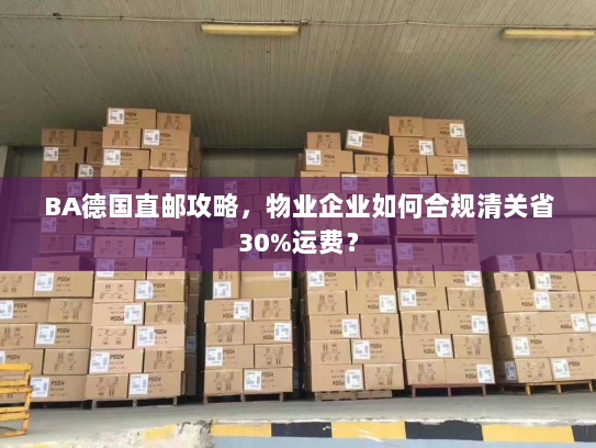 BA德国直邮攻略，物业企业如何合规清关省30%运费？