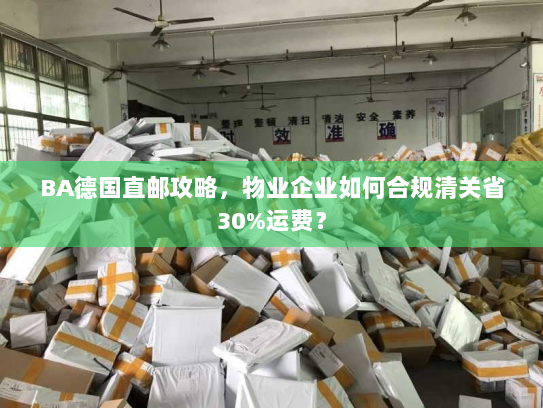 BA德国直邮攻略，物业企业如何合规清关省30%运费？