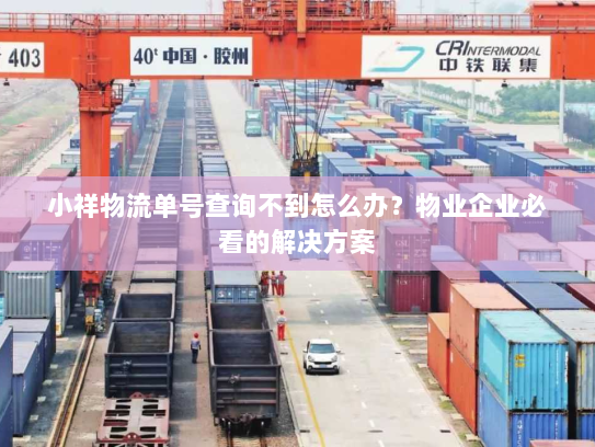 小祥物流单号查询不到怎么办？物业企业必看的解决方案