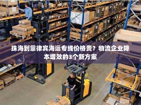 珠海到菲律宾海运专线价格贵?物流企业降本增效的3个新方案 珠海到菲律宾海运专线价格贵?物流企业降本增效的3个新方案