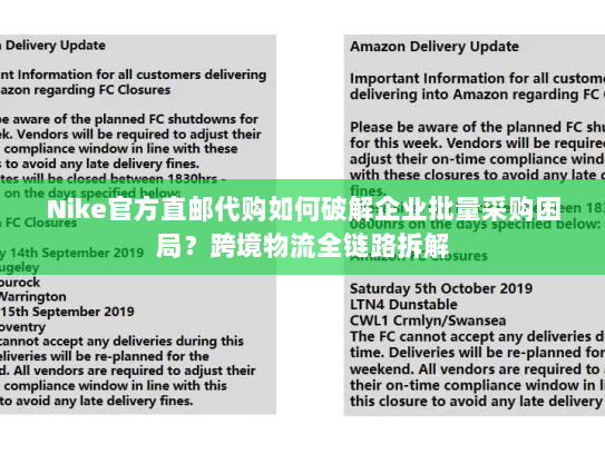 Nike官方直邮代购如何破解企业批量采购困局？跨境物流全链路拆解