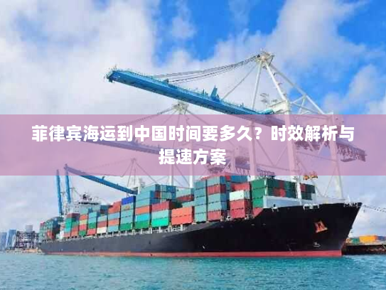 菲律宾海运到中国时间要多久？时效解析与提速方案