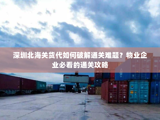 深圳北海关货代如何破解通关难题？物业企业必看的通关攻略