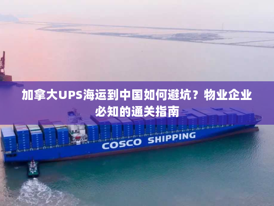 加拿大UPS海运到中国如何避坑？物业企业必知的通关指南