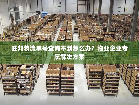 旺邦物流单号查询不到怎么办？物业企业专属解决方案