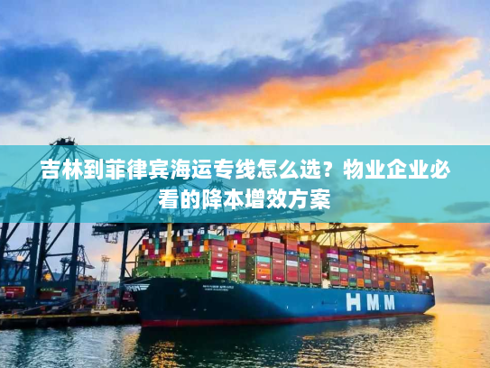 吉林到菲律宾海运专线怎么选？物业企业必看的降本增效方案