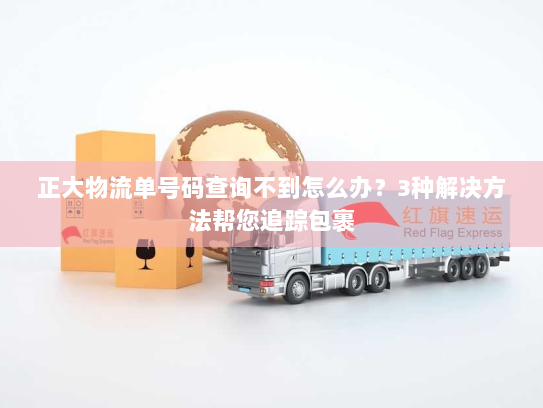 正大物流单号码查询不到怎么办？3种解决方法帮您追踪包裹
