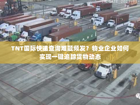 TNT国际快递查询难题频发?物业企业如何实现一键追踪货物动态 TNT国际快递查询难题频发?物业企业如何实现一键追踪货物动态